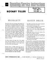 MTD 213-380 Operating And Service Instructions preview