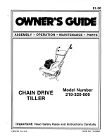 Preview for 1 page of MTD 219-320-000 Owner'S Manual