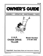 MTD 219-381-000 Owner'S Manual preview