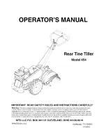 MTD 21AB454E730 Operator'S Manual preview