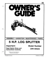 MTD 241-642A Owner'S Manual preview