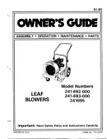 Preview for 1 page of MTD 241-692-000 Owner'S Manual