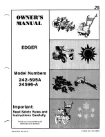 MTD 242-595A Owner'S Manual preview