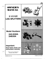 MTD 242-635A Owner'S Manual preview