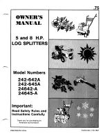 MTD 242-642A Owner'S Manual preview
