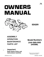 MTD 244-595-000 Owner'S Manual preview