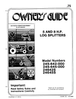 MTD 245-642-000 Owner'S Manual preview