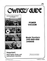 Preview for 1 page of MTD 245-660-000 Owner'S Manual