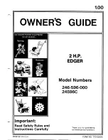 MTD 245596C Owner'S Manual preview