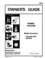 MTD 246-660-000 Owner'S Manual preview