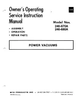 MTD 246-670A Owner'S Operating Service Instruction Manual preview