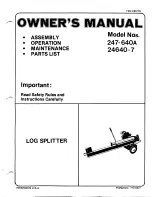 MTD 24640-7 Owner'S Manual preview