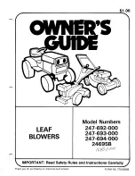 MTD 24695B Owner'S Manual предпросмотр