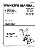 Предварительный просмотр 1 страницы MTD 247-670-300 Owner'S Manual