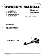 MTD 248-604A Owner'S Manual preview
