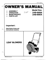 MTD 249-688A Owner'S Manual предпросмотр