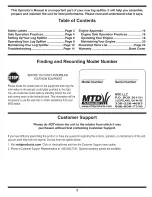 Предварительный просмотр 2 страницы MTD 24AA5DMK029 Operator'S Manual