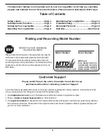 Preview for 2 page of MTD 24BF572B729 Operator'S Manual