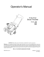 MTD 262 Operator'S Manual preview