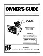 MTD 312-980I000 Owner'S Manual preview