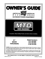 MTD 315-140-000 Owner'S Manual preview