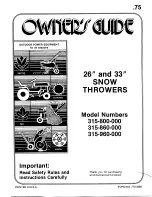 MTD 315-800-000 Owner'S Manual preview