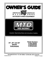 MTD 315E610E000 Owner'S Manual preview