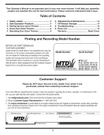 Preview for 2 page of MTD 31A-3AAD700 Operator'S Manual