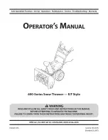 Preview for 1 page of MTD 31AM62EE000 Operator'S Manual