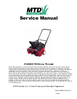 MTD 31AS250-700 Service Manual preview