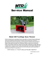 MTD 380 Service Manual preview