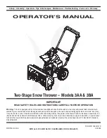 MTD 3AA Operator'S Manual preview