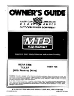 MTD 406 Owner'S Manual preview