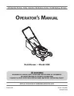 Предварительный просмотр 1 страницы MTD 41M Operator'S Manual