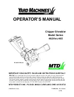 MTD 462 thru 465 Operator'S Manual preview