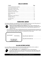 Preview for 2 page of MTD 602E Operator'S Manual