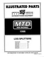 Preview for 1 page of MTD 631 Series Illustrated Parts List