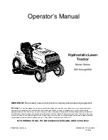 Предварительный просмотр 1 страницы MTD 699 Series Operator'S Manual