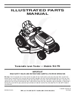 Preview for 1 page of MTD 74 Illustrated Parts Manual