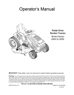 Preview for 1 page of MTD 808H Series Operator'S Manual