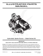 MTD 810 series Parts Parts Manual preview