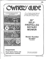 Preview for 1 page of MTD 82-0667 Owner'S Manual