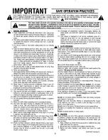 Предварительный просмотр 2 страницы MTD 833 Owner'S Manual