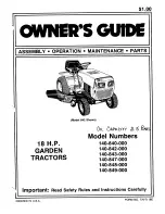 MTD 840 Series Owner'S Manual предпросмотр