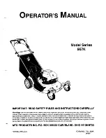 Preview for 1 page of MTD 967K Series Operator'S Manual