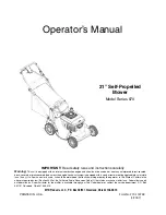 Preview for 1 page of MTD 970 Series Operator'S Manual