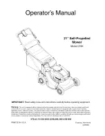 Preview for 1 page of MTD 979K Operator'S Manual