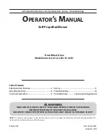 Preview for 1 page of MTD A0 Operator'S Manual