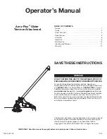 MTD Aero-Flex AF730 Operator'S Manual preview