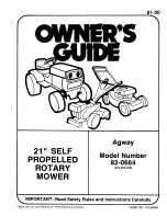 Preview for 1 page of MTD Agway 82-0664 Owner'S Manual